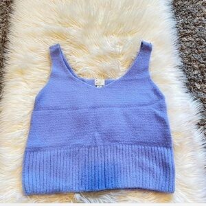 Light Blue Knit Tank top